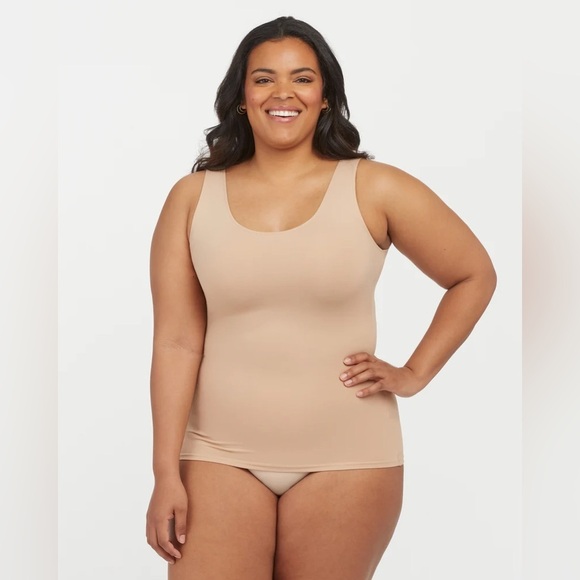 SPANX Tops - Spanx Socialight Smoothing Tank Natural Glam - Size Large